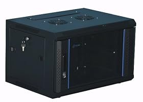 6 HE 19 Zoll - 19" Wandschrank - Serverschrank - Netzwerkschrank - mit Glastür (BxTxH) 600x450x368mm - NEU! 19Power GmbH