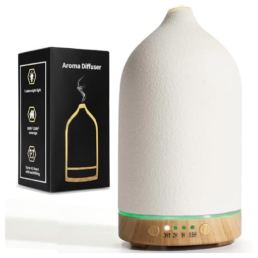 Ceramic Diffuser,Stone Essential Oil Diffuser, Ultrasonic Aromatherapy Diffusers,Essential Oils for defusers for Home/Bedroom (100ML)…