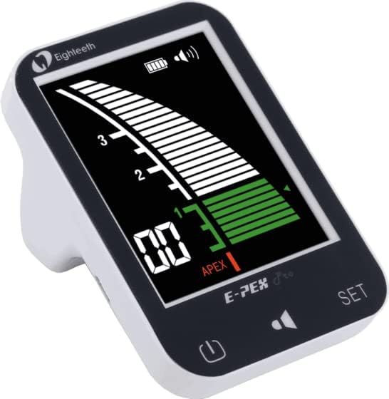 Qualdent Eighteeth EPex Pro Dental Apex Locator – Accurate Working Length Detection | 3.5" LED Display | Audio-Visual Alerts | Rechargeable Battery | Ergonomic & Portable Endodontic Device