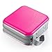 LIOVODE DVD Case, 48 Capacity CD Case Portable CD Holder Storage Hard Plastic DVD CD Wallet Holder Organizer for Car (Rose)
