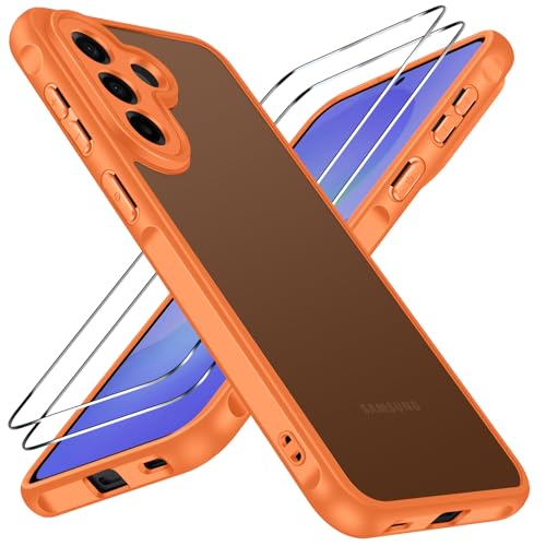 ivoler Coque Mat pour Samsung Galaxy A57 5G avec 2 Pièces Verre Trempé, [Protection Antichoc...