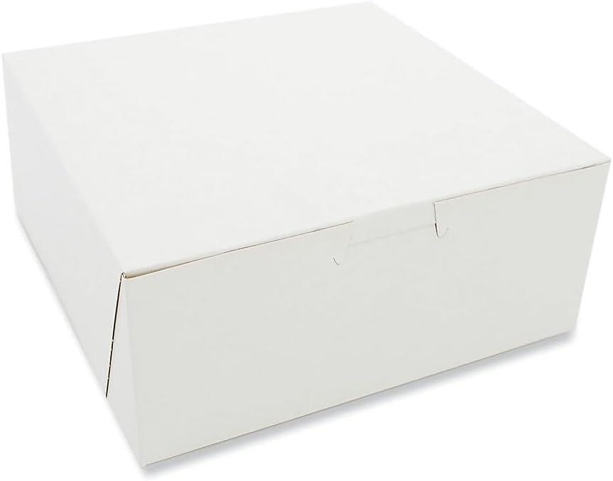 SCT Bakery Boxes, Standard, 7 X 7 X 3, White, Paper, 250/carton
