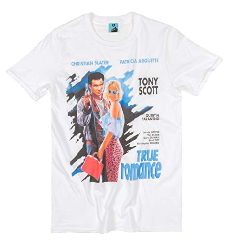 TruffleShuffle True Romance Movie Poster White T Shirt revivez la romance culte des années 90