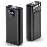 Banque de puissance de charge rapide: La batterie externe peut fournir 20000 milliampères heures d'énergie stockée, permettant au chargeur portable de fournir plusieurs charges complètes sur une période de temps. Notre batterie externe iphone dispose de deux ports d'entrée et de sortie, y compris USB-A et USB-C. Cette power bank prend en charge rapide de 22,5W via USB-A et prend également en charge rapide de 22,5W via USB-C.