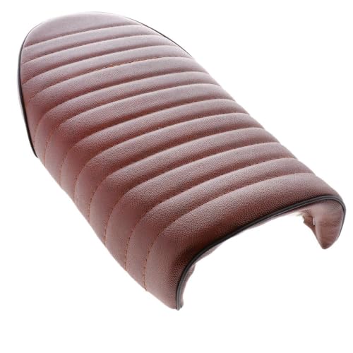 Asiento de motocicleta de cuero sintético premium resistente para motos de estilo retro