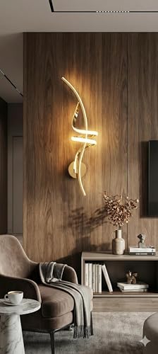 Image of blissbells Crystal Wall Light, LED Decorative Sconce (Lady Spiral Warm Sconce)