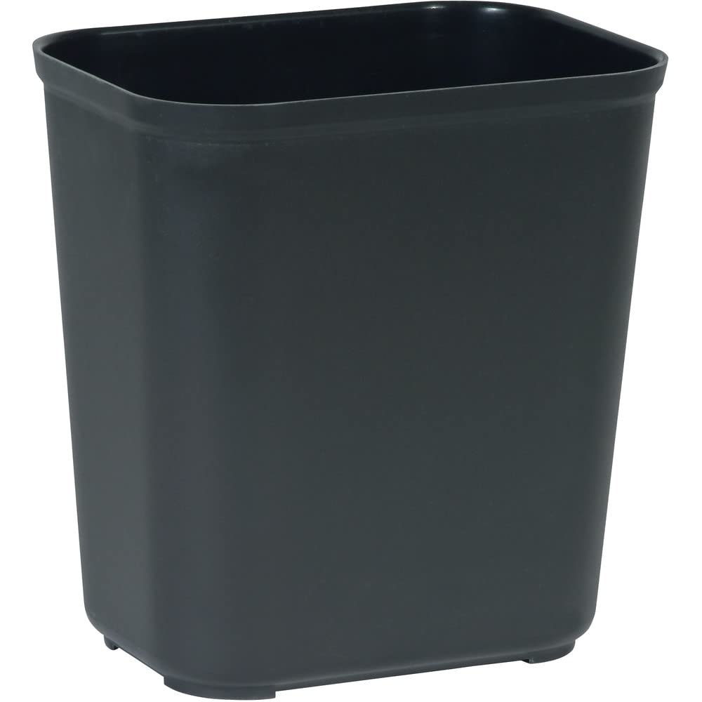 Rubbermaid Commercial Products Fire Resistant Wastebasket 28 QT/7 GAL, for Hospitals/Schools/Hotels/Offices, Black (FG254300BLA)