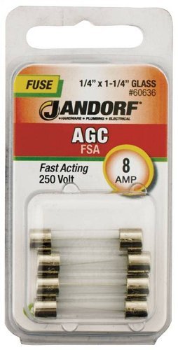 Jandorf Specialty Hardw Fuse Agc 8A Fast Acting 60636 #TOP5