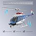 RC ERA C138PRO 1/33 Scale Bell 206 2.4G RC Helicopter 6CH 6-Axis Gyro Flybarless Heli with Optical Flow, Upside Down 3D Rolling, One-Key Takeoff -(RTF for Adults Beginners)