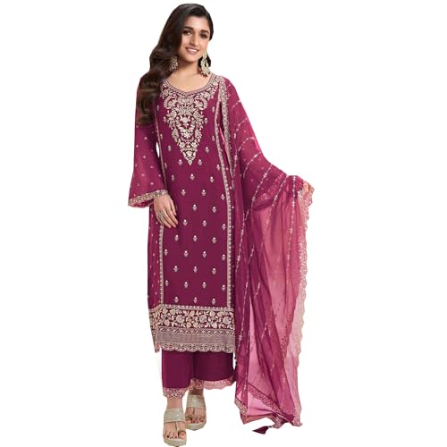 Image of Indian Designer Shalwar Kameez Suits Ready to Wear Pakistani Palazzo Dresses