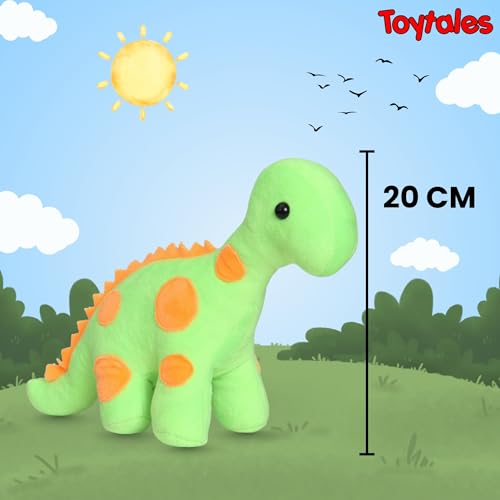 Image of TOYTALES Soft Toys Combo Pack Dinosaur Plush Toy & Cute Osti Stuffed Toy for Kids, Soft Plushies Set for Girls & Boys, Baby Gift Soft Toys for Birthdays (Pack of 2)