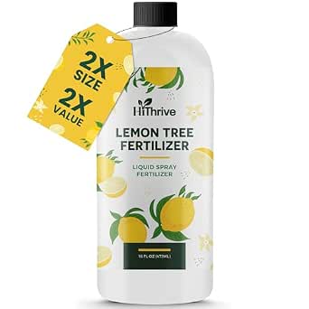 16oz Lemon Tree Fertilizer - Makes 16 Gallons of 2-in-1 Liquid Plant Food with Macronutrients and Micronutrients for Lush Growth and Juicy Lemons