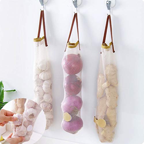 DOITOOL 3 Pcs Pendurados Sacos De Armazenamento De Malha Reutilizável Saco De Lixo Saco De Armazenam