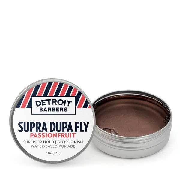 Supra Dupa Fly Pomade For Men's Hair - Superior Hold - High Shine Finish - Passionfruit - 4oz.
