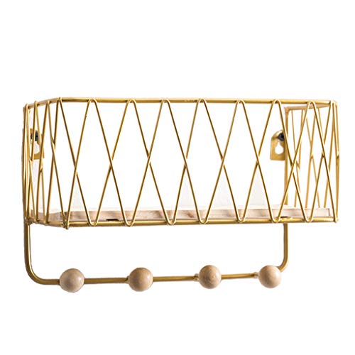 gazechimp Porta-chaves E Porta-malas de Metal, Organizador para Varanda, Cozinha, Camarim, Corredor,