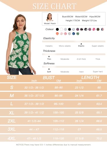 Image of Women Halter Tank Top with Built in Bra Flowy Sleevless Padded Camisole Loose Fit Summer Shirt Top S-3XL