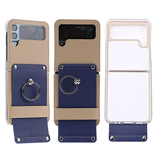 Coque Samsung Galaxy Z Flip3 et Flip4 bicolore rigide avec anneau
