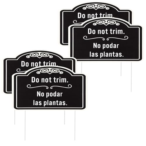 Do Not Trim Signs with stakes image