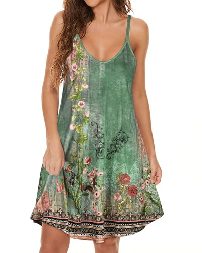 Image of JOELLYUS Womens Spaghetti Strap Dress Summer Dresses Beach Cover Ups Casual Sundresses with Pockets 2026