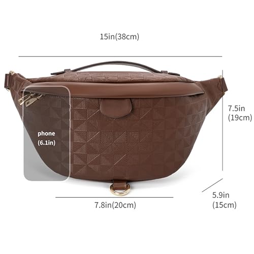Image of Crossbody Sling Bag for Women & Men | Trendy Checkered, Fanny Pack, Waist Bag, Travel, Festival & Daily Commute