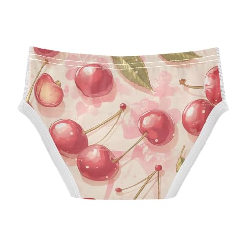 KLL Red Cherry Boys Toddler Cotton Boxer Briefs Breathable Undies2