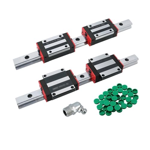 Guías lineales HGR20 de 250 mm con 4 bloques HGW20CC para fresadora CNC