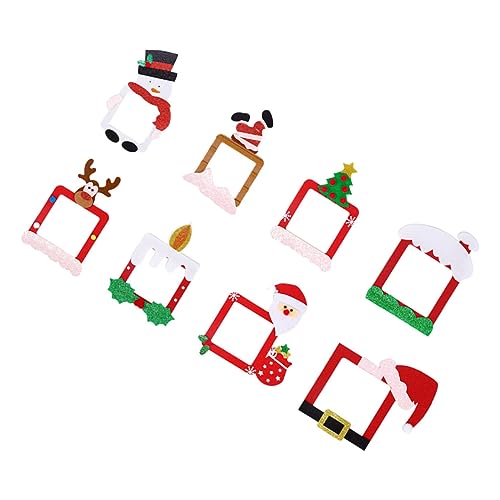 WOONEKY Dekoleuchte 8 Stück Weihnachts-schneemann-wandteller Einfach...
