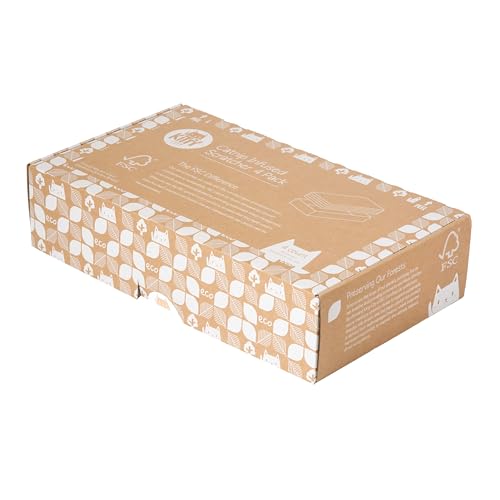 Kitty City Sustainability FSC Scratcher 4 Pack