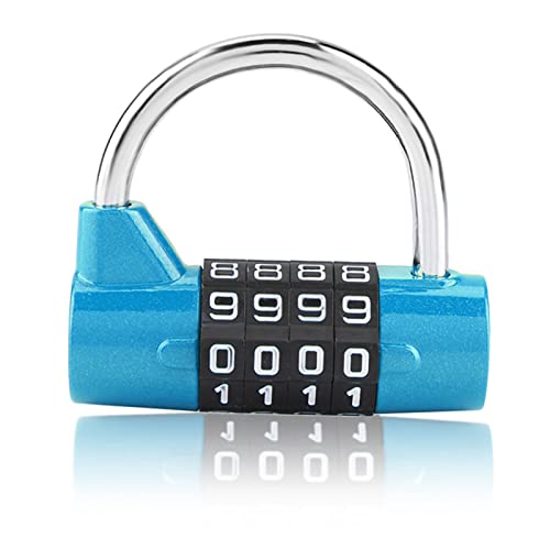 Sonew Cadenas À Combinaison de Code À 4 Chiffres, Casier de Gymnase, Verrou de Sécurité Par Mot De Passe pour Salle de Sport, École, Valise de Voyage pour...