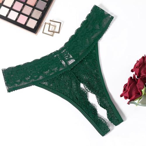Image of Avidlove Sexy Panties for Women Lace Cheeky Underwear Low Rise T Back Hipster Thong 1-3 Pack