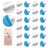 Lunyloer MetallpläTtchen Selbstklebend, 120 Stück Metallplättchen, 3cm Stück Metallplatte MetallpläTtchen Selbstklebend Metallscheiben für Magnetischen Telefonhalter