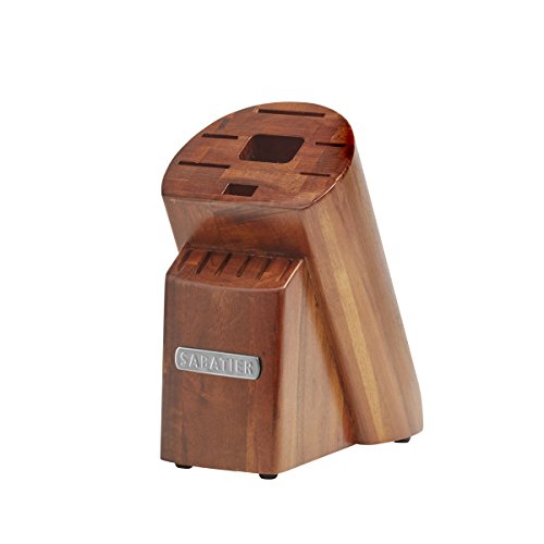 Sabatier 14-Piece Stainless Steel Hollow Handle Knife Block Set, Acacia #TOP2