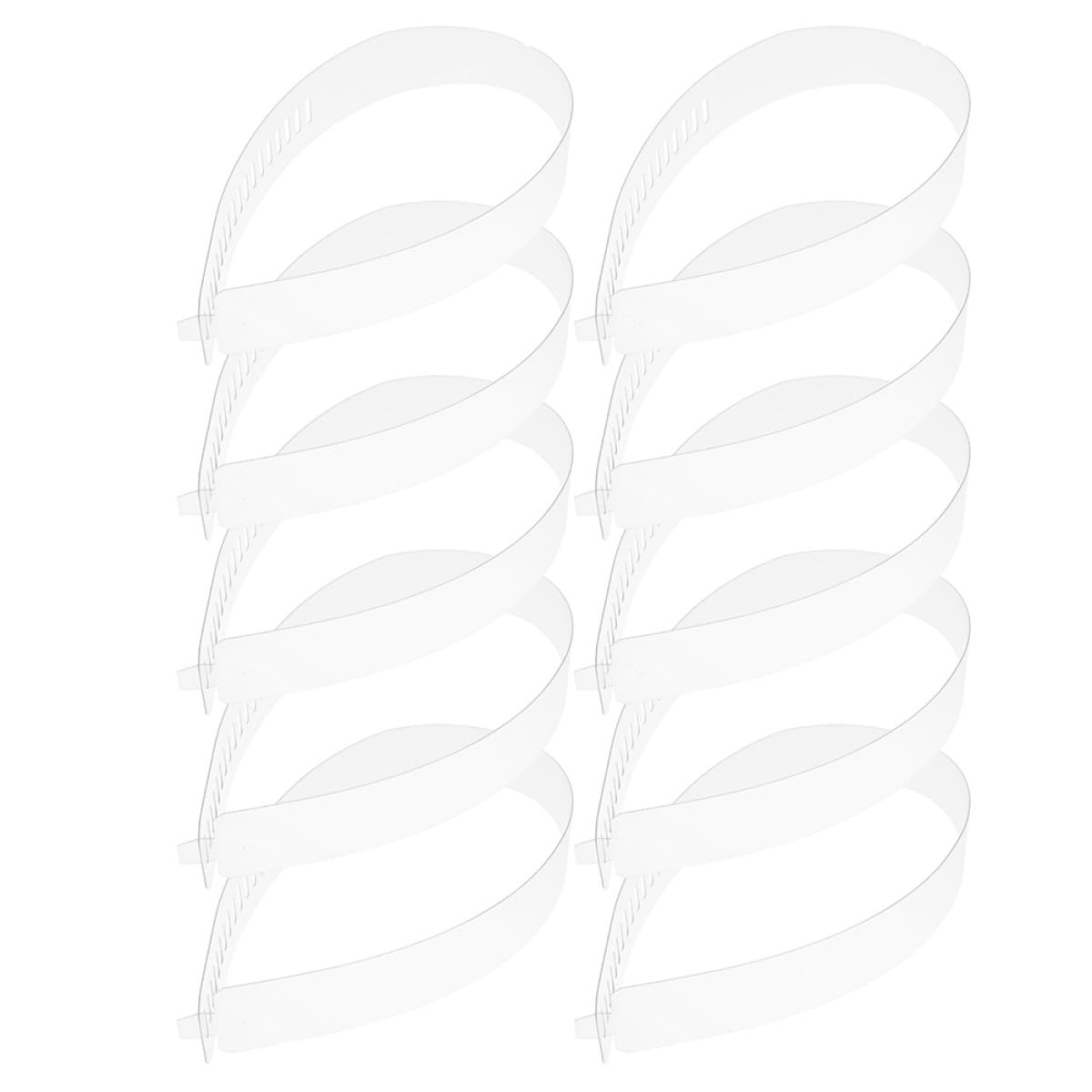 Tiras de plástico para cuello de camisa en PVC premium ajustable 8