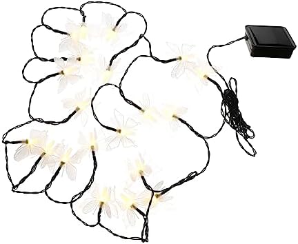 OSALADI 1pc Solar Butterfly Light LED Light String LED Decor Outdoor Decorative Lights Butterfly Curtain Lights Solar Patio Lights Solar Fairy Lights LED Decoration Light Lamp String Ball