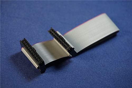 Gimax 20pcs 2.0 mm IDC Socket Cable 20 Pin 80 100 150 200 250 300 400 500 mm Length Free Hanging Rectangular IDC Flat Ribbon Connector - (Color: Length 150mm)