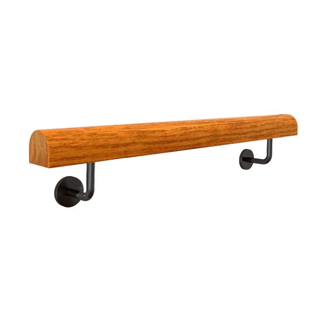 Rampe d'escalier en bois massif de qualité supérieure pour une fixation murale durable