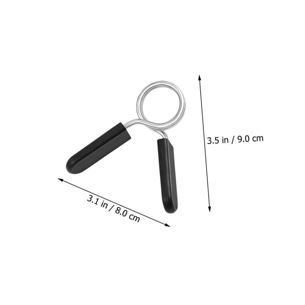 HANABASS Barbell Bar Clip Set 4pcs Dumbbell Bar Buckles Weightlifting Collars Clamp Clamps Spring Lock Collars