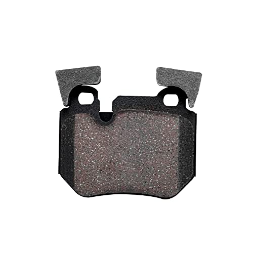 Image of Detroit Axle - Rear Brake Pads for 08-13 BMW 135i, 13 135is, Ceramic Brake Pads w /Hardware 2008 2009 2010 2011 2012 2013 Replacement