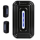 PVACG 2 Pack 8-Emitter Negative Ion Air Purifier, Plug in Ionic Air Cleaner with Blue Light Quiet and Energy Saving Air Ionizers for Home Office Bedroom Bathroom Living Room and Pet Room(2,Black)