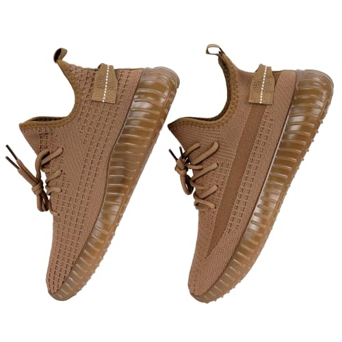 Image of Glemia Knitted Athletic Sneakers, Breathable Mesh Upper, Lightweight Athleisure Knitted Active Wear Slip-On Sneaker Shoes for Sports, Athletics, and Walking Shoes (Multicoloured)