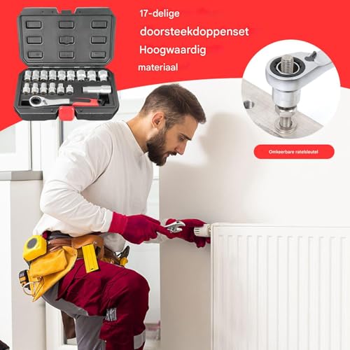 Kit d'Outils de Mécanique Passe-Socket Compact pour Éviter les Douilles Bloquées