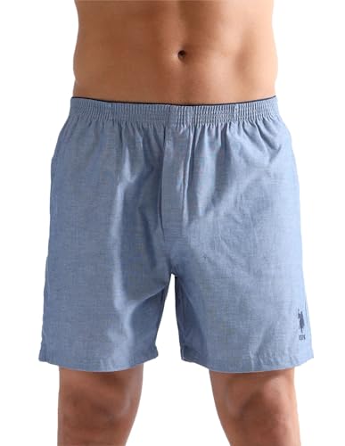 Image of U.S. Polo ASSN. Mens EX003 Cotton Essential Easy Lounge Boxer Shorts -Pack of 1