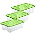 Produktbild Rotho Evo Safe Keeping 3er-Set Aufbewahrungsboxen 30 l mit Deckel, Kunststoff (lebensmittelecht) BPA-frei, grün/transparent, 3 x 30l (59,0 x 39,5 x 18,5 cm)