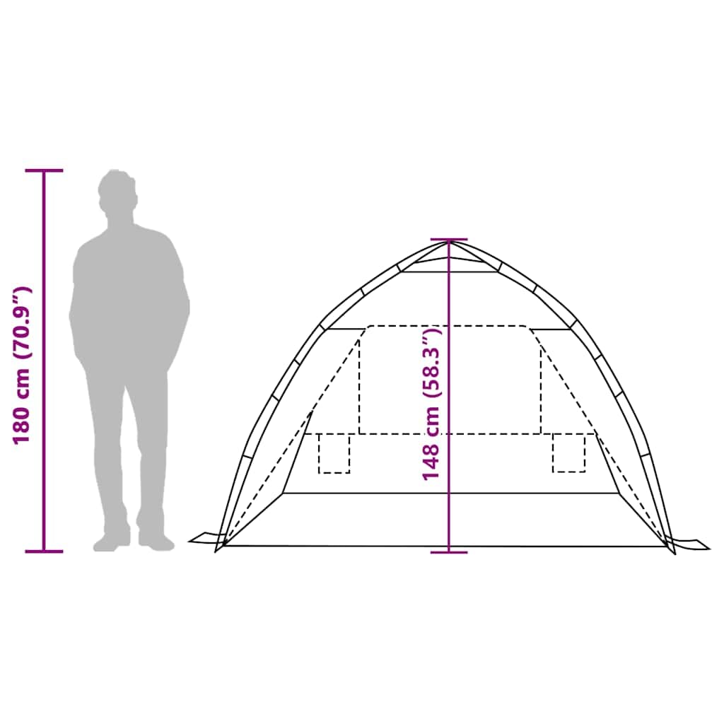 Mangloder Strandzelt Personen Azurblau Wasserdicht mit Quick Release System für Camping, Garten, Strand und Outdoor Aktivitäten, Leicht und Kompakt, Stabil und Winddicht