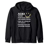 Alba - Definición de nombre personalizada para fiesta de cumpleaños de mujer divertida Sudadera con Capucha