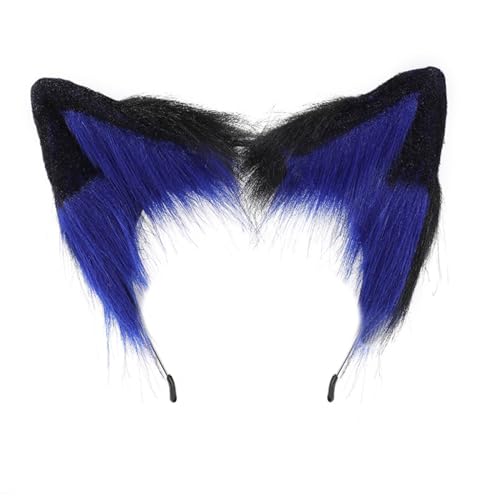 Oilmal Faixa de cabeça de personagem de Halloween arco de cabelo de orelha de gato de pelúcia acessó