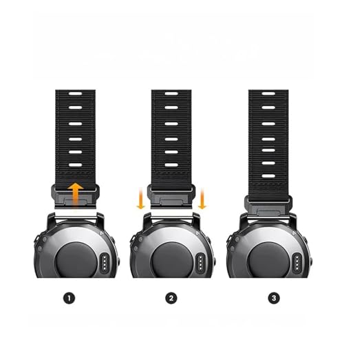 Correa de nailon de 22mm para reloj Garmin Fenix 7 Pro y Forerunner 965 6