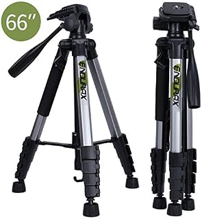 Endurax 66" Video Camera Tripod for Canon Nikon Lightweight Aluminum Travel DSLR Camera