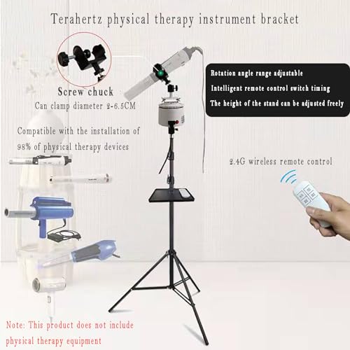 Soporte para instrumento de fisioterapia Terahertz, giratorio eléctrico de 3 patas de 2.1 m con control remoto, función de temporizador de 30/60 minutos y ajuste de ángulo de rotación 0-360° miniatura 2