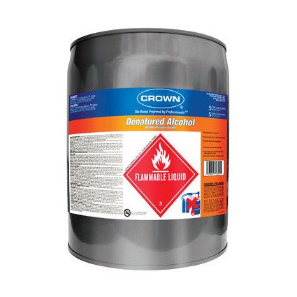 Crown Denatured Alcohol Flammable 5 Gl